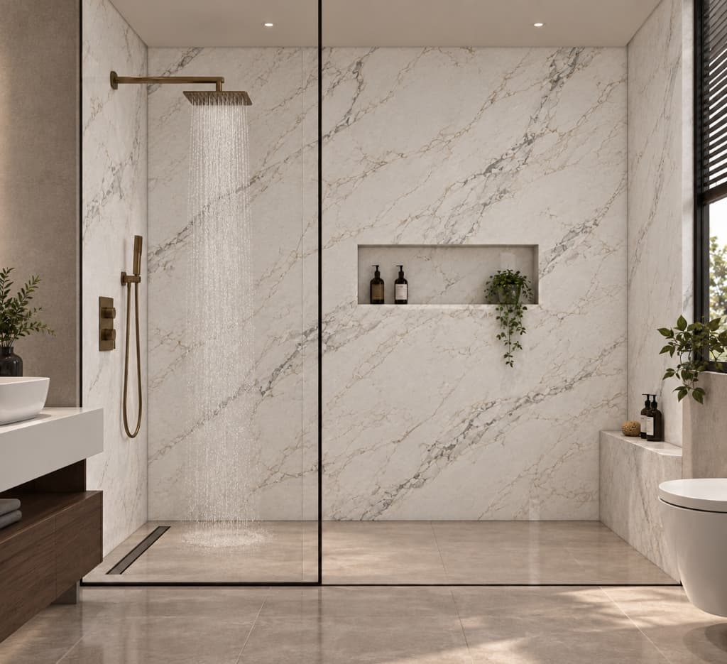 Bathrooms natural stone application