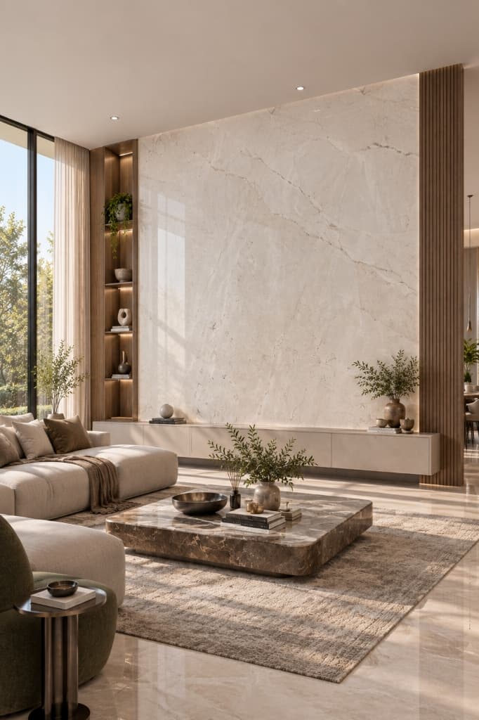 Feature Walls natural stone application