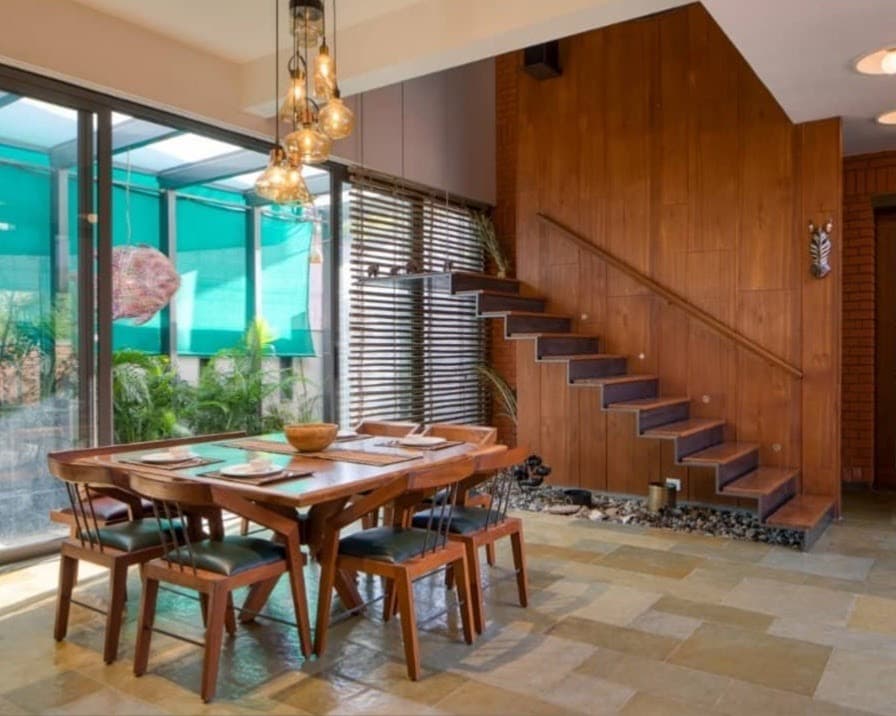 Brown Kota Canvas parking-walkway — Rocks Studio