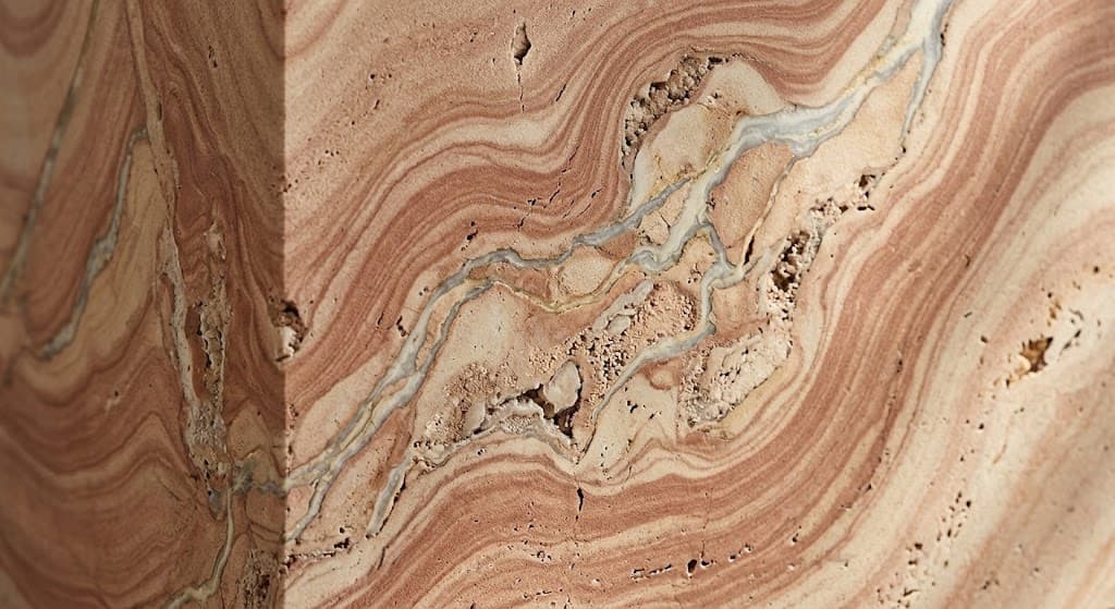 Geological stone formation and natural texture