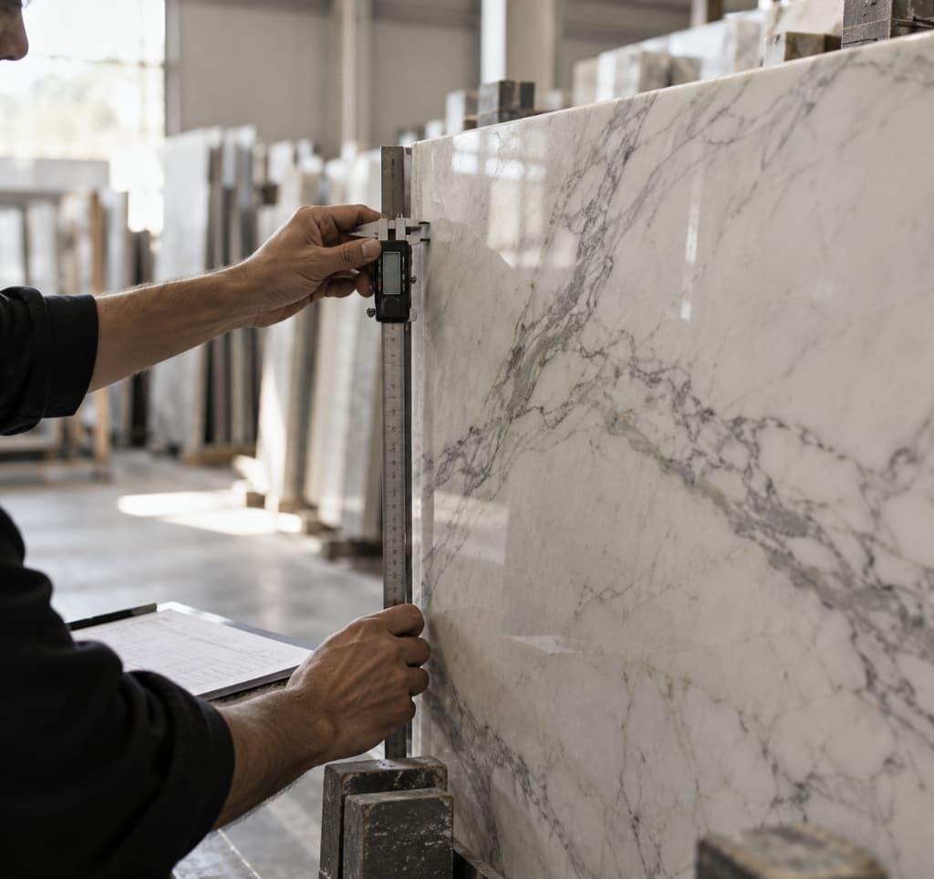 Quality inspection and slab calibration