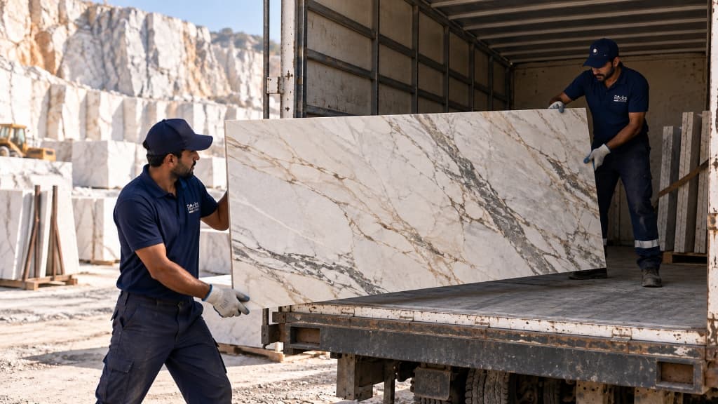 Natural stone quarry and architectural processing